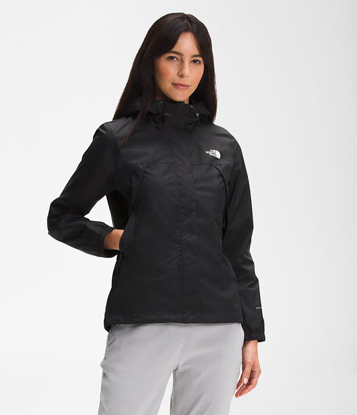 The North Face Μπουφαν Βροχής Μαυρα Γυναικεια Antora - Greece 6097ESFNC